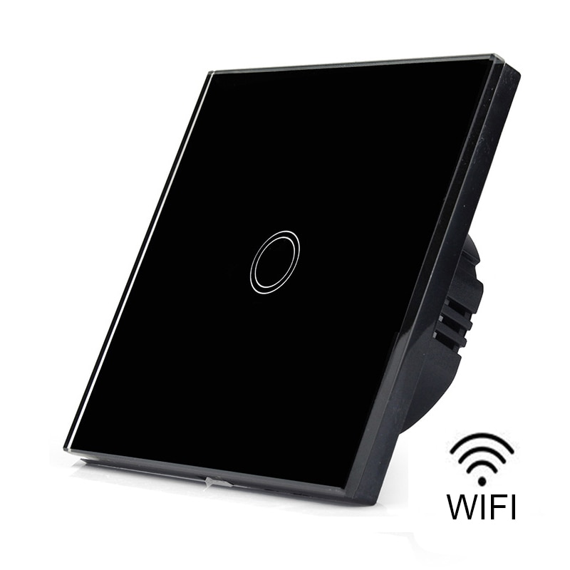 EU/UK 1/2/3 Gang eWelink Wifi Clever-Zauberstab Licht Schalter berühren Tafel Fernbedienung Einzelnen Feuer Draht Keine Neutralen Linie schalter