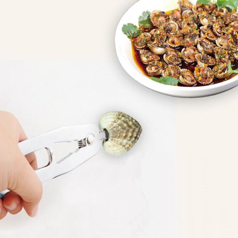 Zinc Alloy Clam Opener Seafood Scallop Oyster Sea Clam Shell Opener on-slip Clip BBQ Seafood Tools Kitchen Accessories