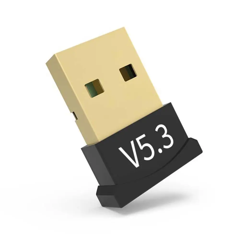 Adapter USB Bluetooth 5.3 z obsługą systemu Windows 11/10/8.1 BT Nadajnik audio Odbiornik muzyczny Adapter do komputera stacjonarnego Laptop: Default Title