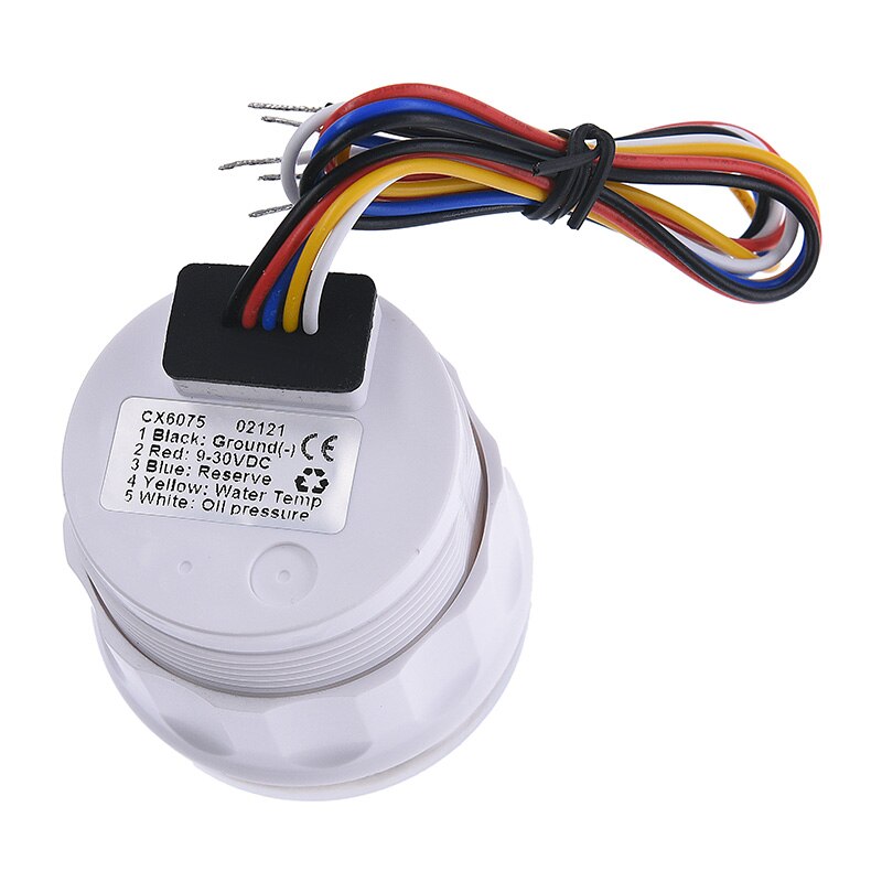 52Mm Waterdichte 3 In 1 Multifunctionele Digitale Gauge Water Temp Oliedruk Met Alarm 9-32V Voor Auto Boot Universele