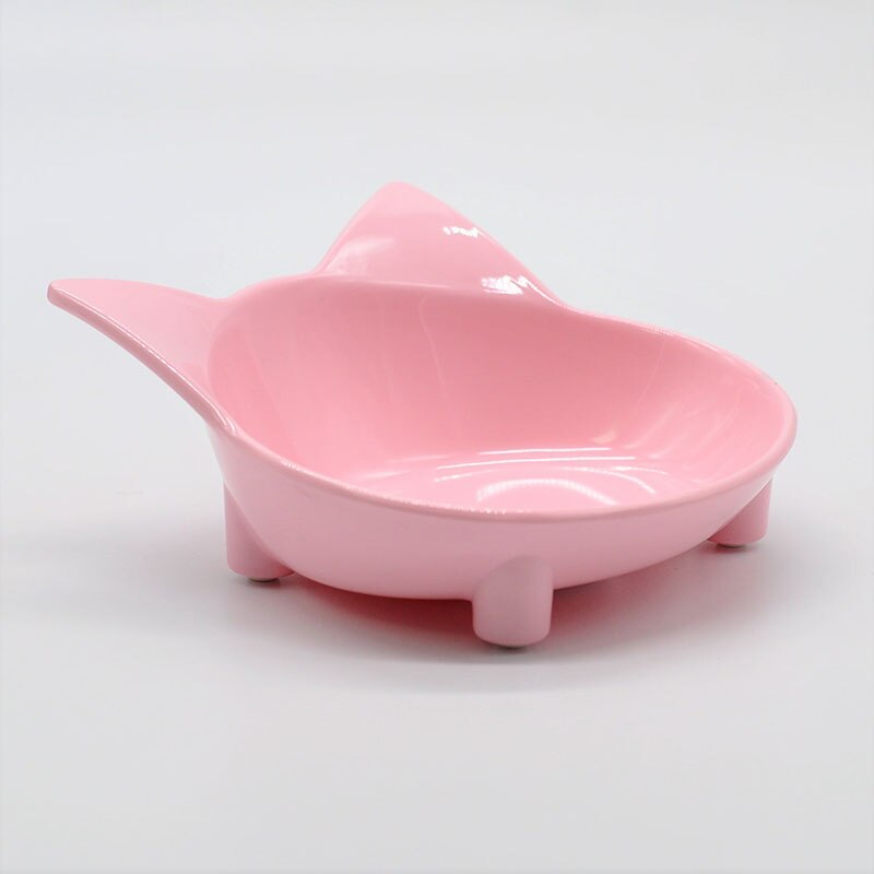 Cat Bowl Shallow Cat Bowl Non-Slip Cat Dish Wide Cat Feeding Bowl for Relief of Whisker Fatigue Pet Food &amp; Water Bowls for Dogs: Pink
