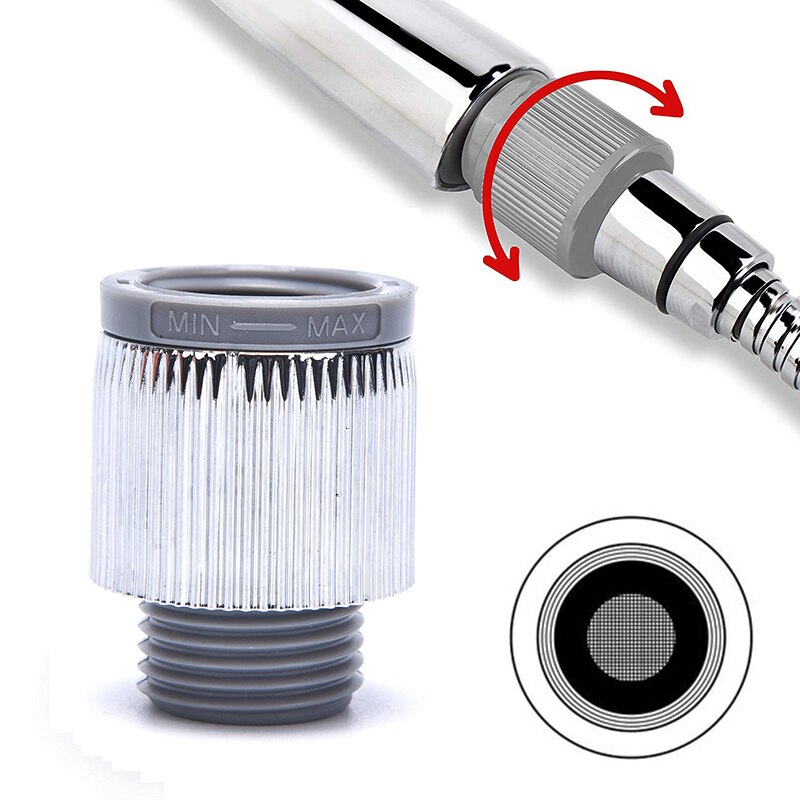 1PCS Water Flow Regulator Shower Bath Head Control Valve Adjustable Bath Accessories