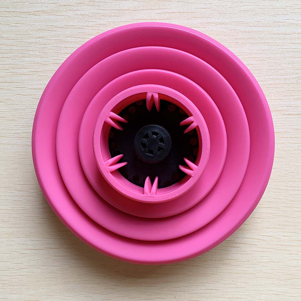 Profession Blow Dryer Diffuser Attachment for Natural Thick Hair Collapsible Hair Blower Diffuser Styling Hairdressing Tool: Brown