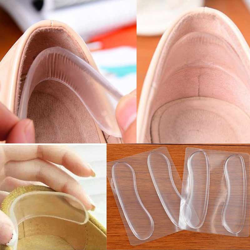 3 Paar Silicone Pedicure Gereedschap Voetverzorging Gel Inlegzolen Demping Verlichten Hielpijn Hak Binnenzool Hak Pad Stok Voetmassage Inserts