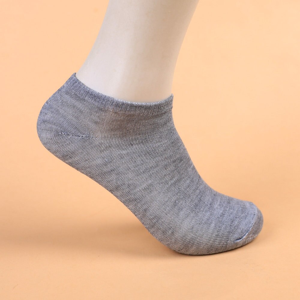 Calcetines tobilleros para hombre y mujer, calcetín Invisible, transpirable, tobillero fino, conjunto de 10 pares: Boat Gray