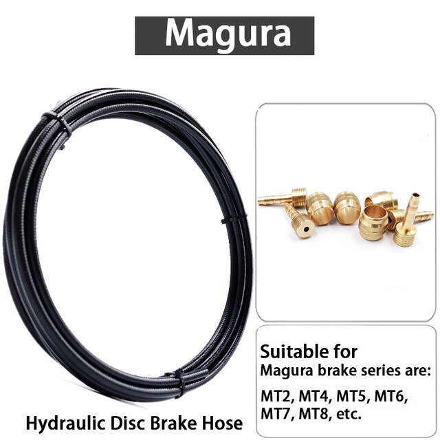 BH59 BH90 Sram Magura – tuyau de frein à disque hydraulique pour vtt, 2.5M, avec connecteur, ensemble Olive, pour mt200, m315, m395, m6000: MAGURA