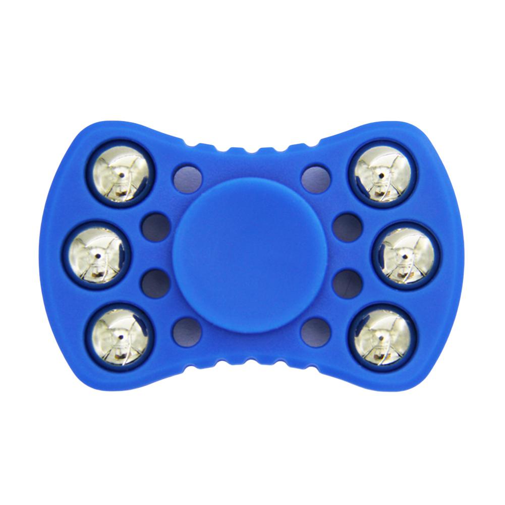 Fidget Spinner EDC Spinner de mano con seis cuentas de Metal estrés ansiedad reductor juguete de enfoque para niños adultos