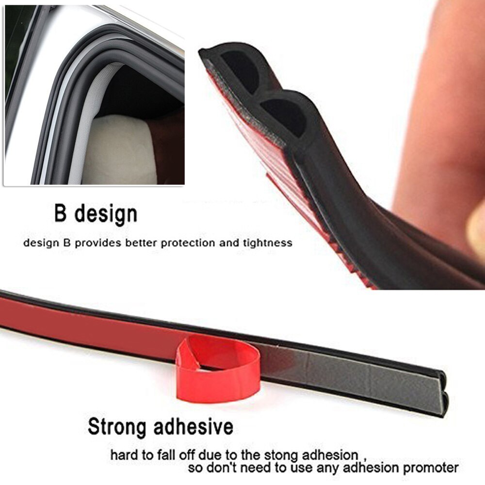 Rubber Seal strip Edge Moulding Trim Window Accessories Black Scratch protector