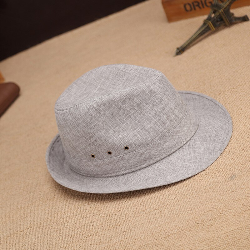 2017 nova unisex masculino linho fedora vintage gangster jazz dança boné panamá chapéus presente do pai