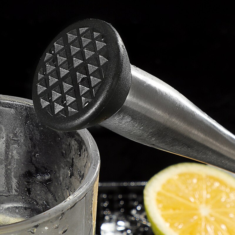 1Pc Cocktail Muddler Stainless Steel Muddler DIY Drink Muddler for Mojito Cocktail Crushed Ice Mint Fruit Muddler Wine Bar Tools