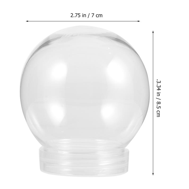 10 sztuk 150/270/300ml DIY kula śnieżna pusta kula wodna plastikowa butelka w kształcie kuli świąteczne rekwizyty robić robienia