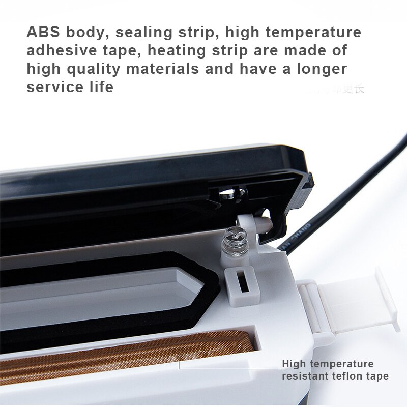 YenvK Household 220V 110V Automatic Vacuum Sealer Food Vacuum Packing Machine Packer With 10pcs Vacuum Bag for Food Saver