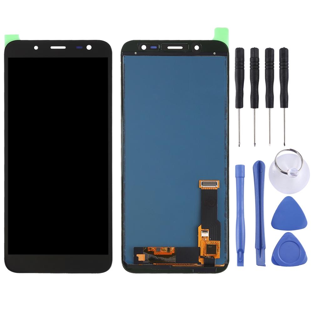 Für Galaxy J6 ), J600F/DS LCD Bildschirm und Digitizer Vollversammlung, On6, j600G/DS (TFT Material) (Schwarz)