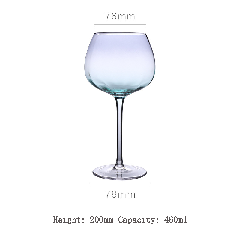 Verre à vin arc-en-ciel de couleur cristal, pour la cuisine et les produits ménagers