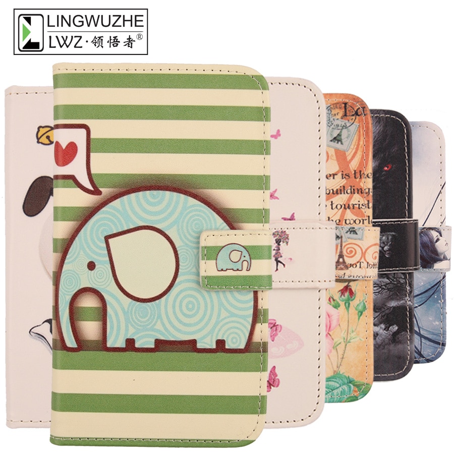 For Fly Nimbus 16 FS459 Case 4.5'' Flip Wallet Cell Phone Leather Cover For Fly Nimbus 16 FS459 Holster Phone Cases Accessories