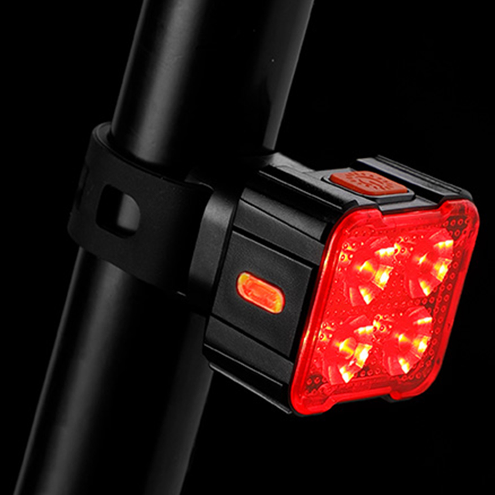 Luces delanteras y traseras para bicicleta, faro impermeable para bicicleta, luz trasera para ciclismo tipo C, recargable por USB, linterna para bicicleta de alto brillo