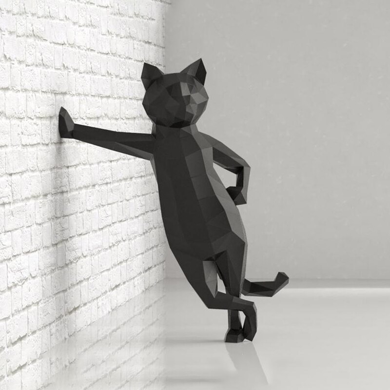 Papercraf 3d paperieläinmallit dobermanni pinseri kissa paperityö lelu kodinsisustus seinäkoriste palapelit koulutusopetus diy: B