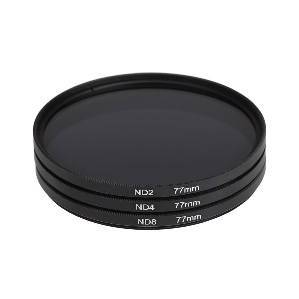 GloryStar 3 in 1 Gray ND2 ND4 ND8 Lens Filter Kit Set 49mm 52mm 55mm 58mm 62mm 67mm 72mm 77mm for Canon Nikon Sony Pentax Camera