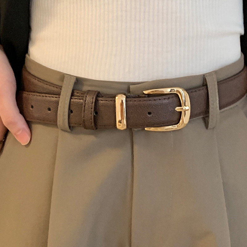Belter for kvinner uformelt jeans damebelte luksusmerke belte med nålespenne trend midjebelte  ld2302