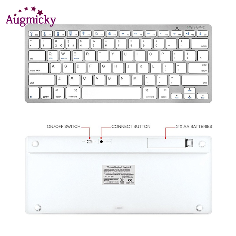 Russian French Spanish Wireless Bluetooth 3.0 keyboard for Iphone Android Tablet PC MINI keyboard for iPad Series iOS System