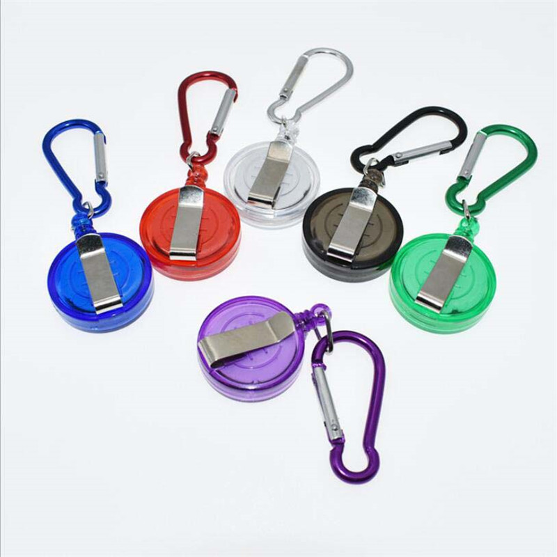 Unisex Intrekbare Reel Pull Sleutelhanger Id Badge Lanyard Naam Tag Key Kaarthouder Riem Clip Duurzaam Sleutelhanger Tas Ketting clip