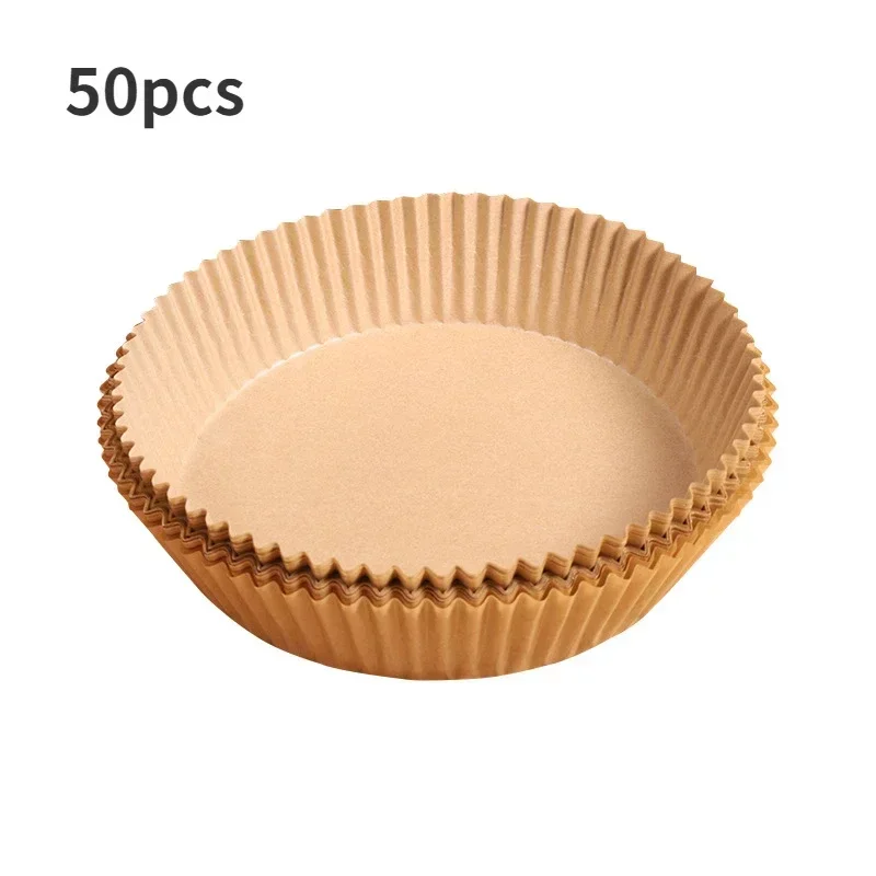 50/100 pezzi di carta antiaderente per alimenti, friggitrice ad aria, carta usa e getta, forno a microonde, carta per friggere, cucina, dessert, barbecue, utensili da forno: Azzurro cielo