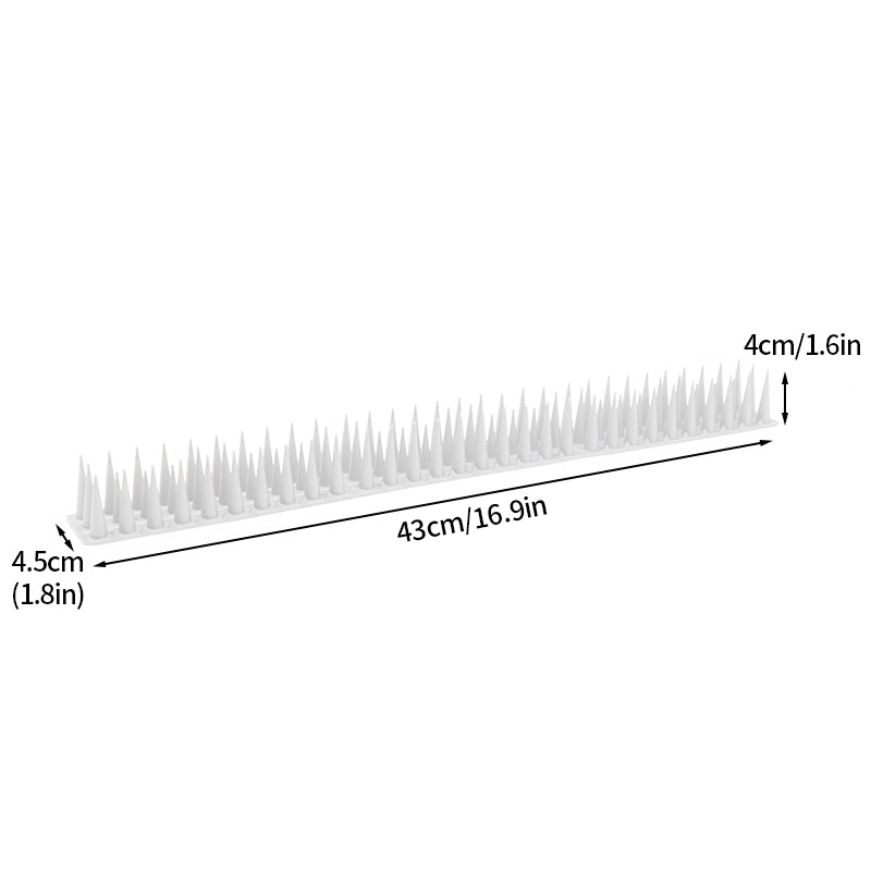 1 Pc Plastic Vogel Spikes Anti-Kat Anti-Duif Balkon Dakrand Vogelafstotend Pijl Outdoor Tuin Hek afschrikken Nagels Controle: Donkergrijs