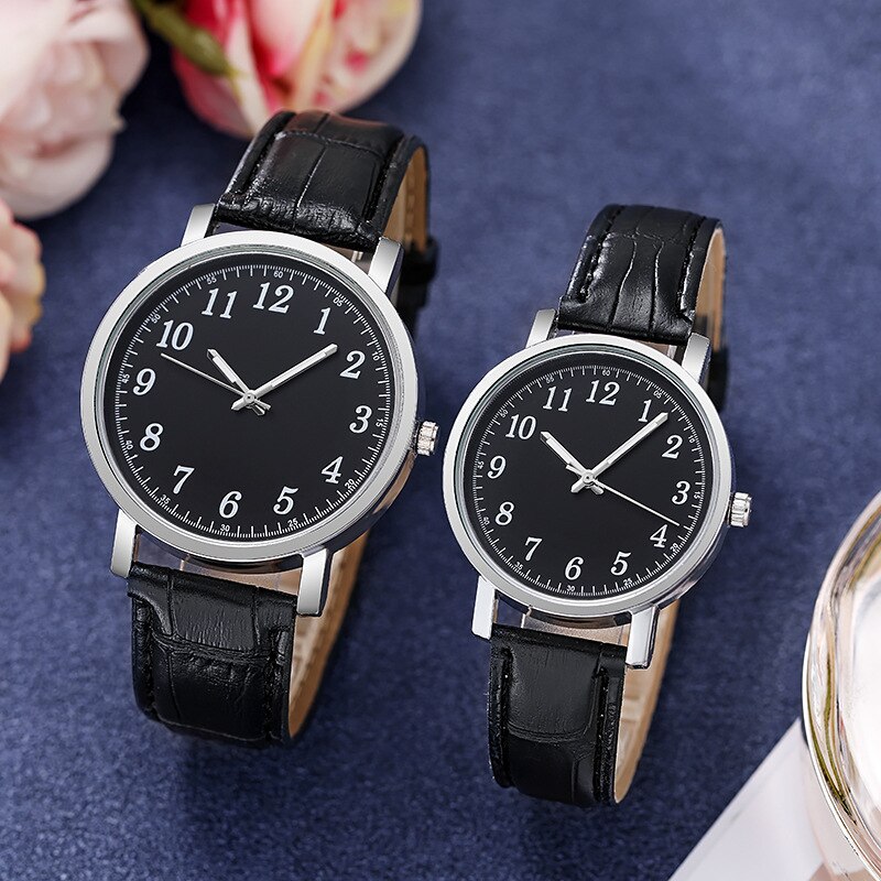 Lovers 'Horloge Eenvoudige Mannen En Vrouwen Horloge Casual Lederen Quartz Paar Klok Gekoppeld Horloges 2022 Amante Relógio