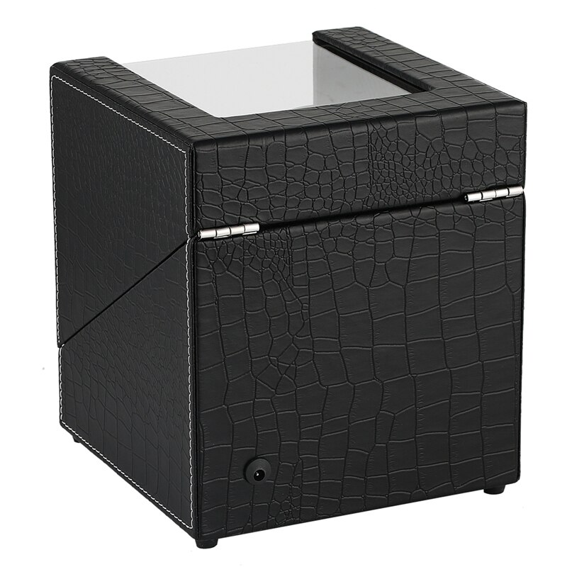 Caja de Motor rotador de cocodrilo, bobinadora automática mecánica de reloj, de fibra de carbono, bobinadora doble, coctelera silenciosa para reloj, almacenamiento de joyas