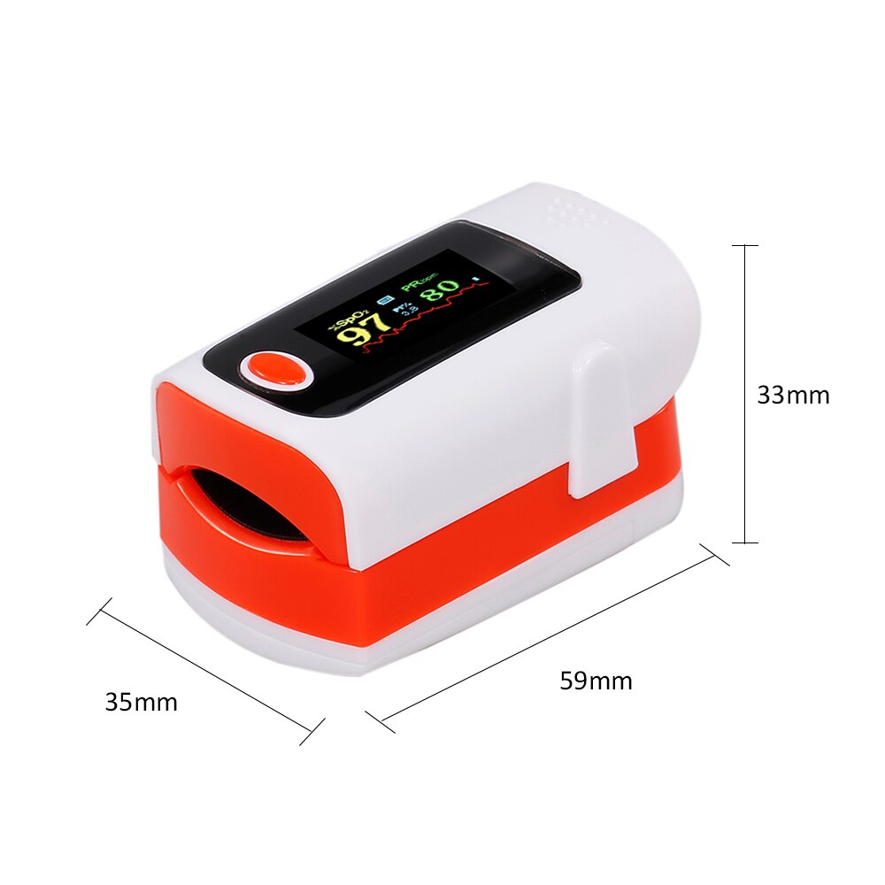 ! blodiltmonitor fingerpulsoximeter oxygenmætningsmåler spo 2 monitor hurtig inden for 24 timer (ingen batteri)