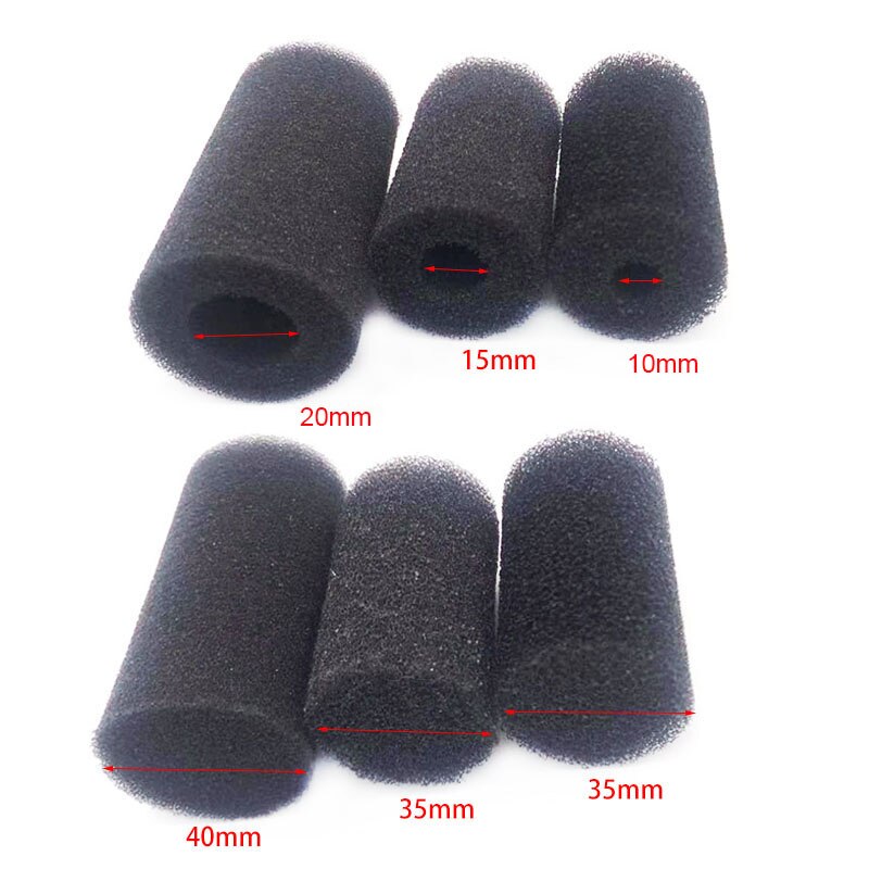 5 Stuks Foam Spons Filter Inlaat Mouwen Mesh Garnalen Netten Speciale Garnalen Cilinder Filter Instroom Inlet Beschermen Aquarium Accessoires