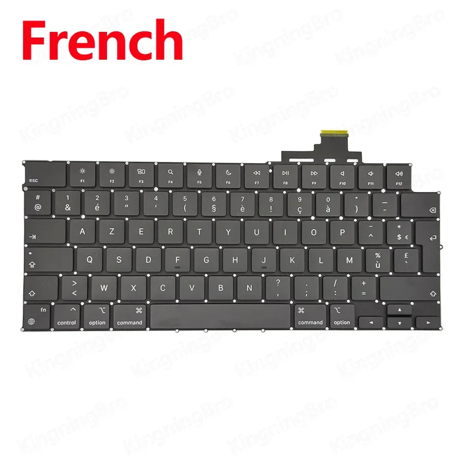 Toetsenbord UK US Spanje Frans Russisch Koreaans Voor Macbook Air 13.6 "15" M2 A2681 A2941 Toetsenbord 2022 2023 Jaar: Paars