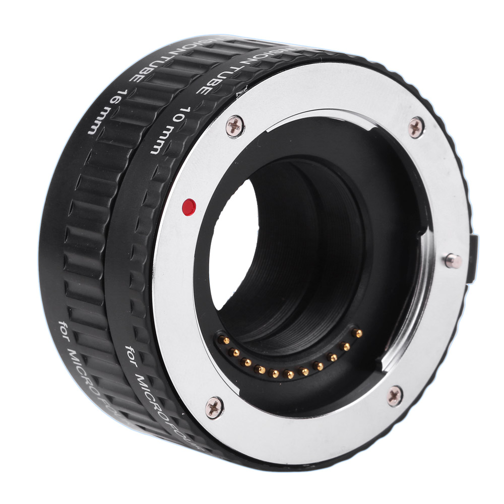 VILTROX Macro AF Auto Focus Extension DG Tube 10mm 16mm ensemble anneau de fixation en métal pour Micro caméra Olympus 1 E-PL2