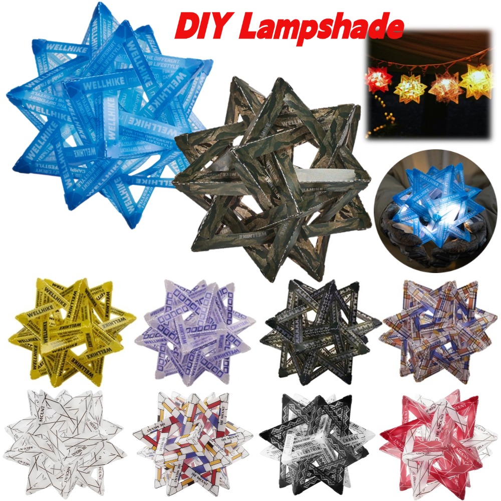DIY Outdoor Ster Camping Licht Schaduw Waterdichte Sfeer Lamp Cover Slijtvaste Decoratieve Lantaarn Lampenkap (Geen lampen)