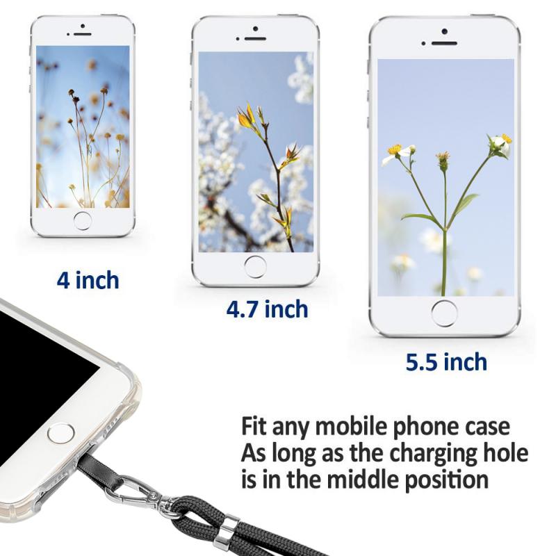 Strap Cord Chain Telefoon Tape Ketting Lanyard Mobiele Telefoon Case Voor Carry Te Hangen Voor Iphone 12 11 Pro Xs xr X 8Plus