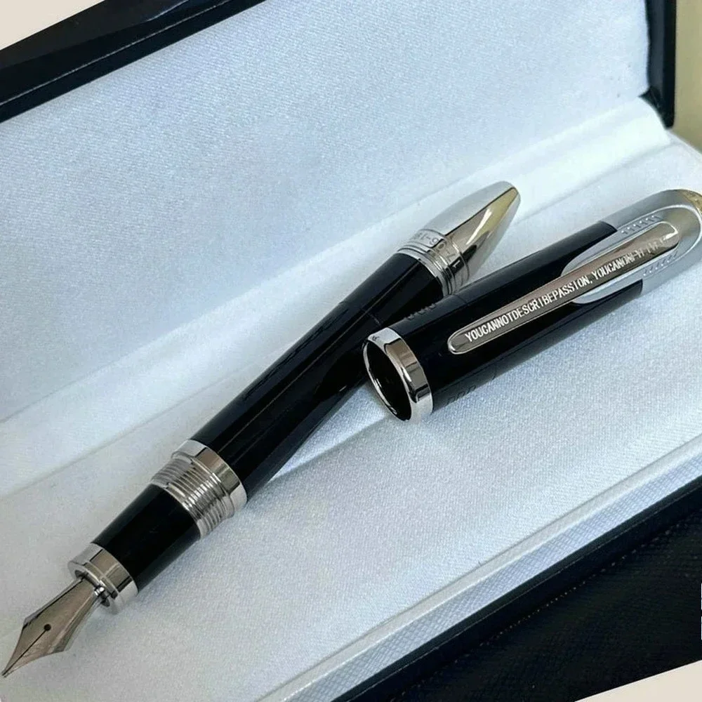 Collection MB Enz Feri Famous Red Fountain Pen Hollow-Carved Office Writing with Serial Number Rollerball Pen: light green / Red