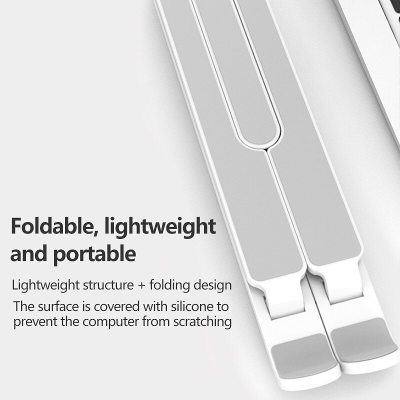 Draagbare Laptop Desktop Stand Opvouwbare Ondersteuning Base Notebook Stand Computer Verstelbare Houder Voor Macbook Pro Air Ipad Dell Hp