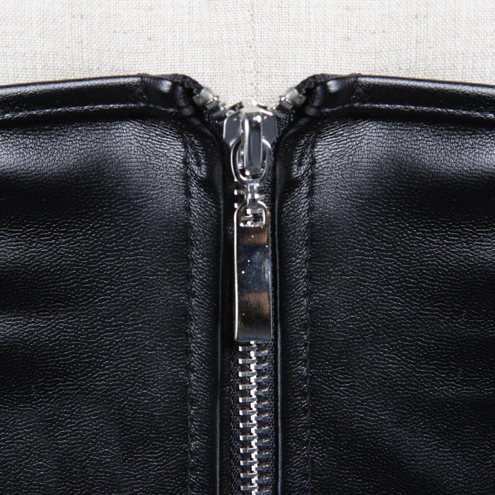 Corsets and Bustiers Women Gothic Faux Leather Zip Underbust with Lacing Waist Cincher Valentine Special Night Honeymoon