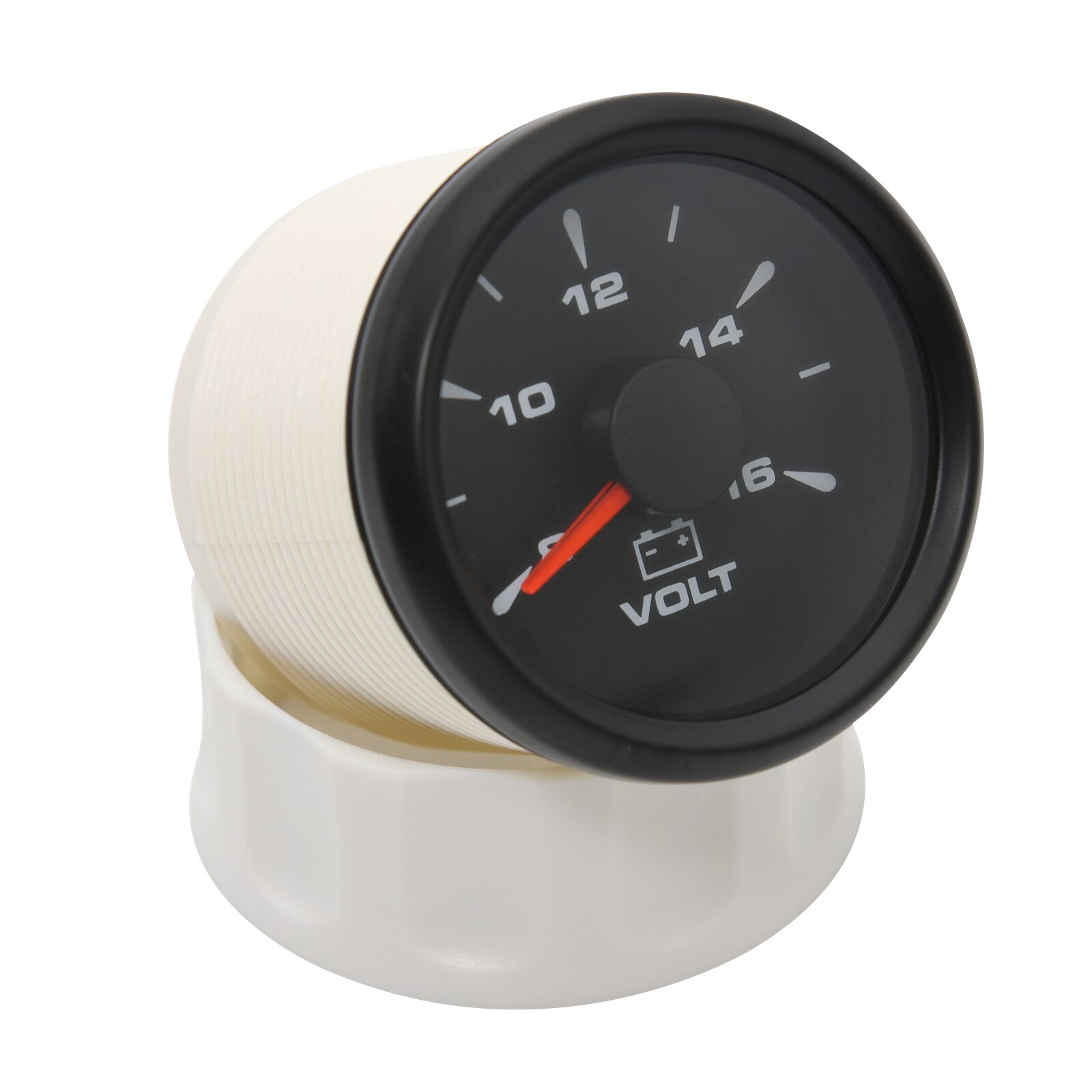 Voltmeter 52mm Für Auto & Boot - 8-16V Anzeige Im Zeigerdesign