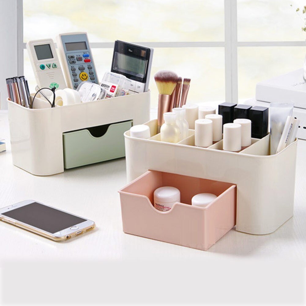 Cosmetic Storage Box Drawer Desktopplastic Makeup Dressing Table Skin Care Rack House Dressing Table Organizer Container