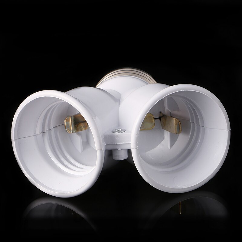 1 PC E27 Extend Base E27 Om Dubbele E27 Base LED Light Socket Extender Adapter Converter Lamp Houder