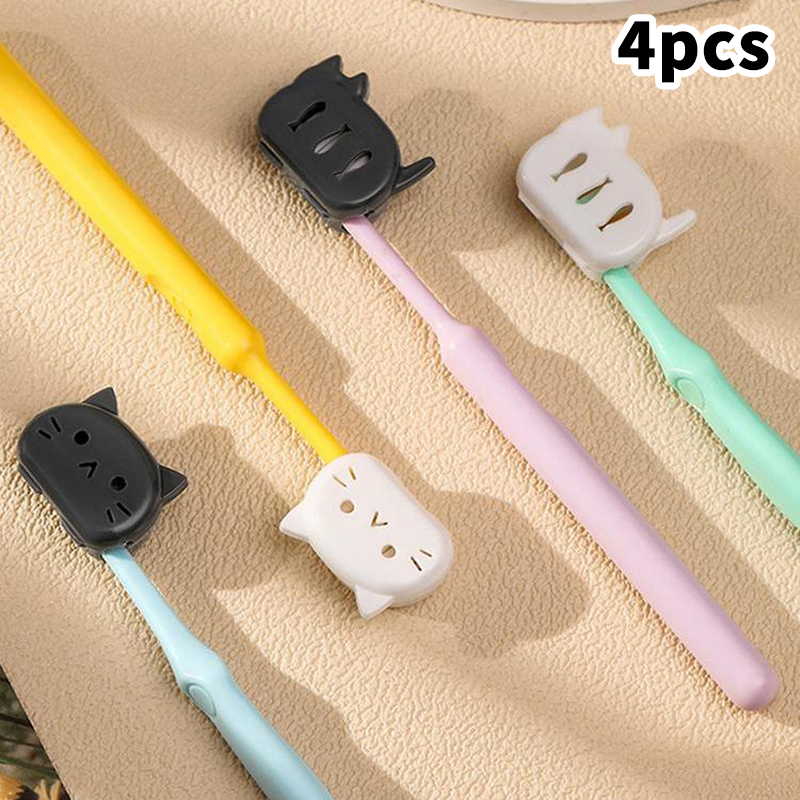 Draagbare Opzetborstel Cover Clips Plastic Stofdichte Hoofd Kiemdichte Protector Caps Reizen Wandelen Camping Badkamer Accessoires