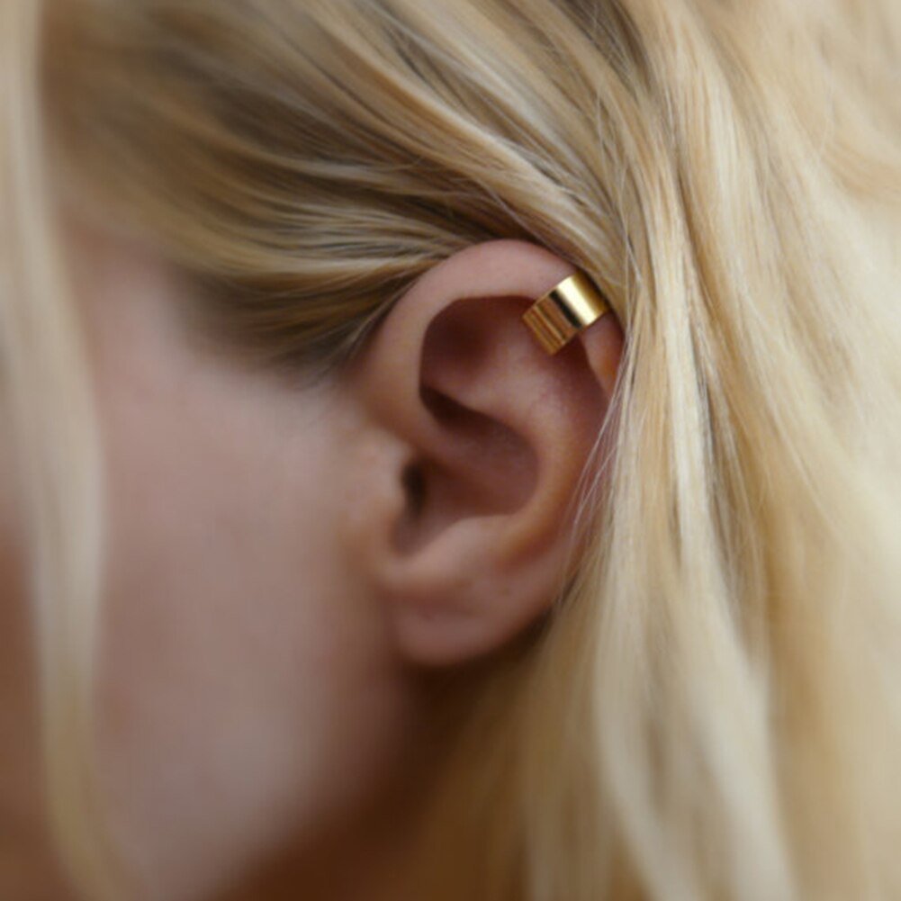 1 stk punk rock øre øreringe kvinder brusk klip manchet wrap ingen piercing-clips på kvinders & #39 ;s smykker tilbehør