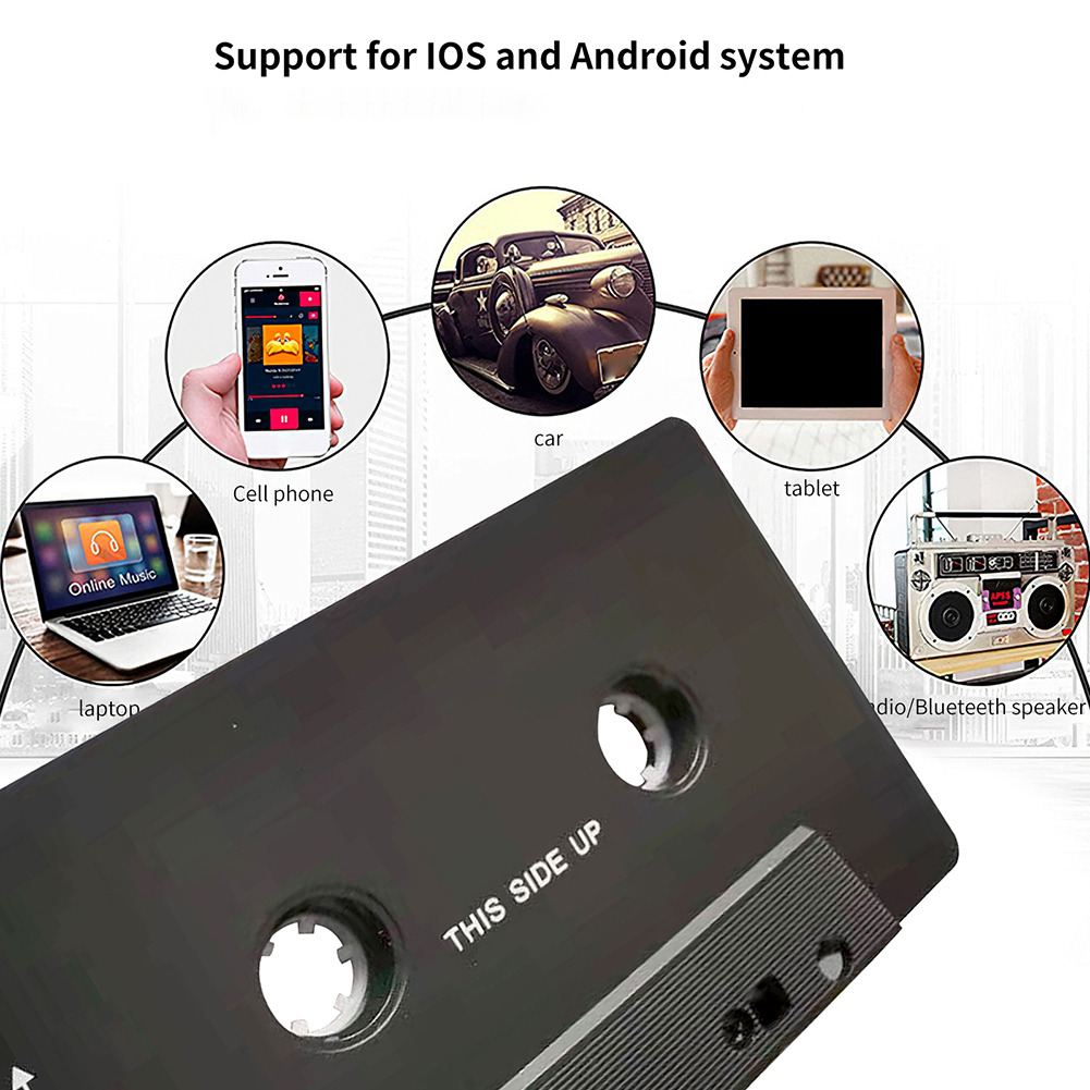 Bluetooth Aux Audio- Adapter Auto drahtlose Kassette BT 5,0 Konverter Universal- Autocar Band AAC MP3 SBC Stereo Spieler