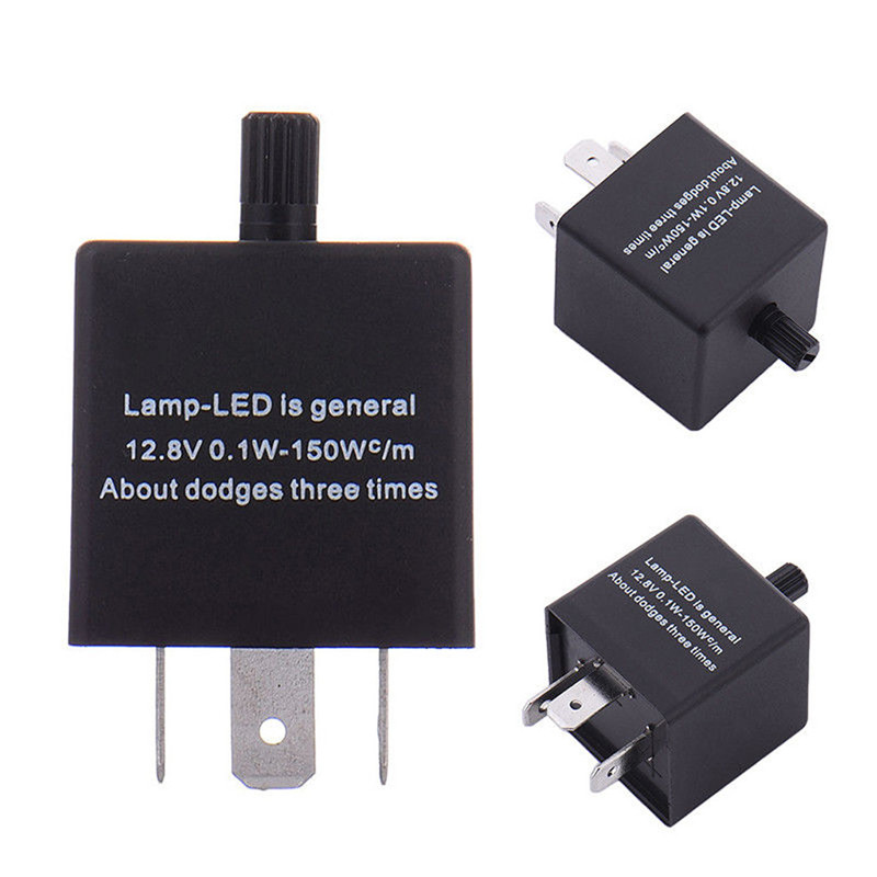 CARPRIE Relay Switch 1PC Auto Relay CF13 3 Pin Adjust 12V LED Flasher Relay Car Turn Signal Indicator Blinker Light m1