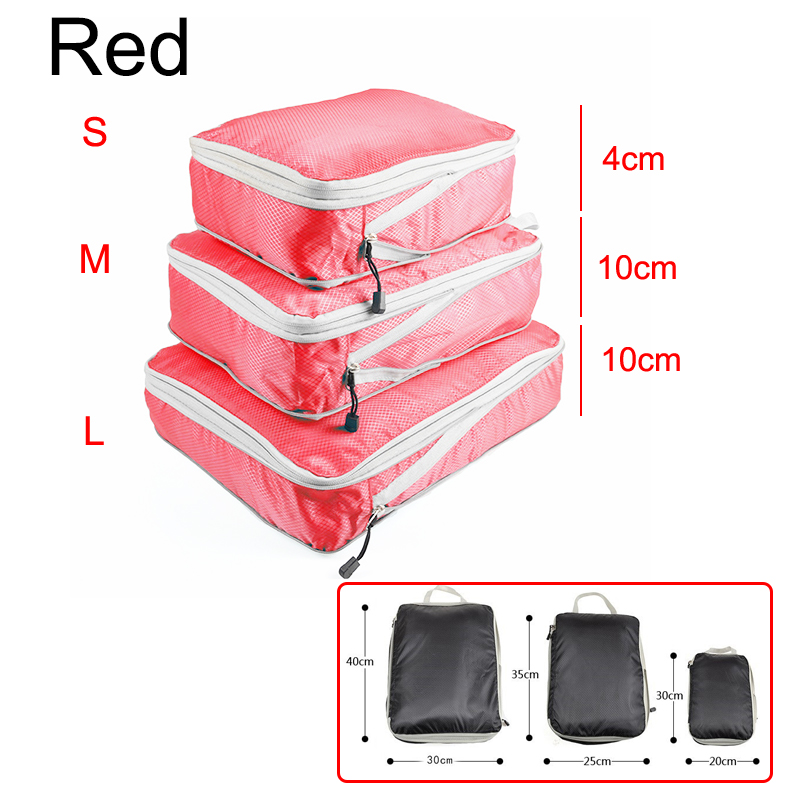 Reise Lagerung Tasche Kompressible Verpackung Für Einfache Lagerung dauerhaft Kleidung Würfel Große Kapazität Nylon Tasche Für Kleidung Lagerung