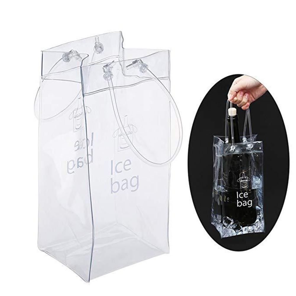2Pcs Portable Wine Bottle Champagne Ice Bag Drink Bottle Chilling Cooler Freezer Bag Beer Cooling Holder Carrier Ice-cold Tools