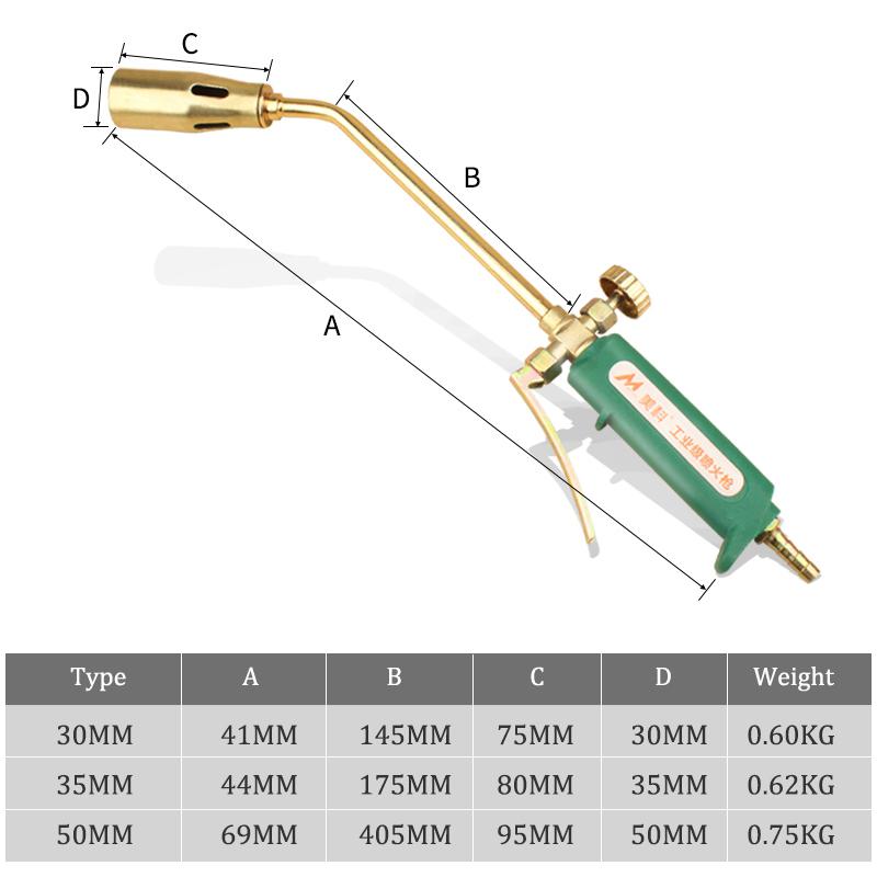 Liquefied Gas Welding Torch Road Pipe Metal Welding Flame Blow Heating Mashine Plumber Roofing Ignition Soldering Gas Blowtorch