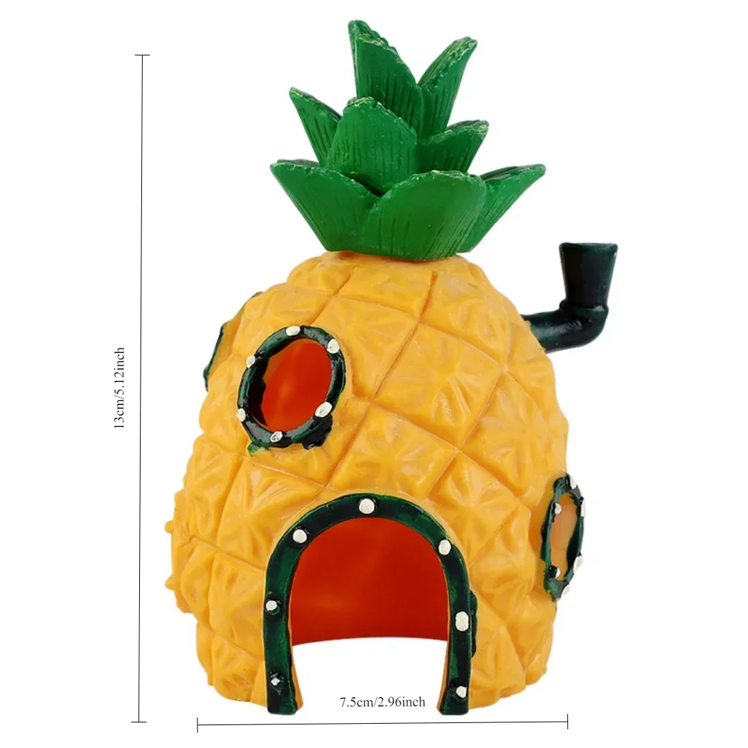 CuteAquarium Resin Castle Fish Tank Decorations Castle Tower Ornaments Fish Tank Hiding Cave Aquarium Accessories Decoration