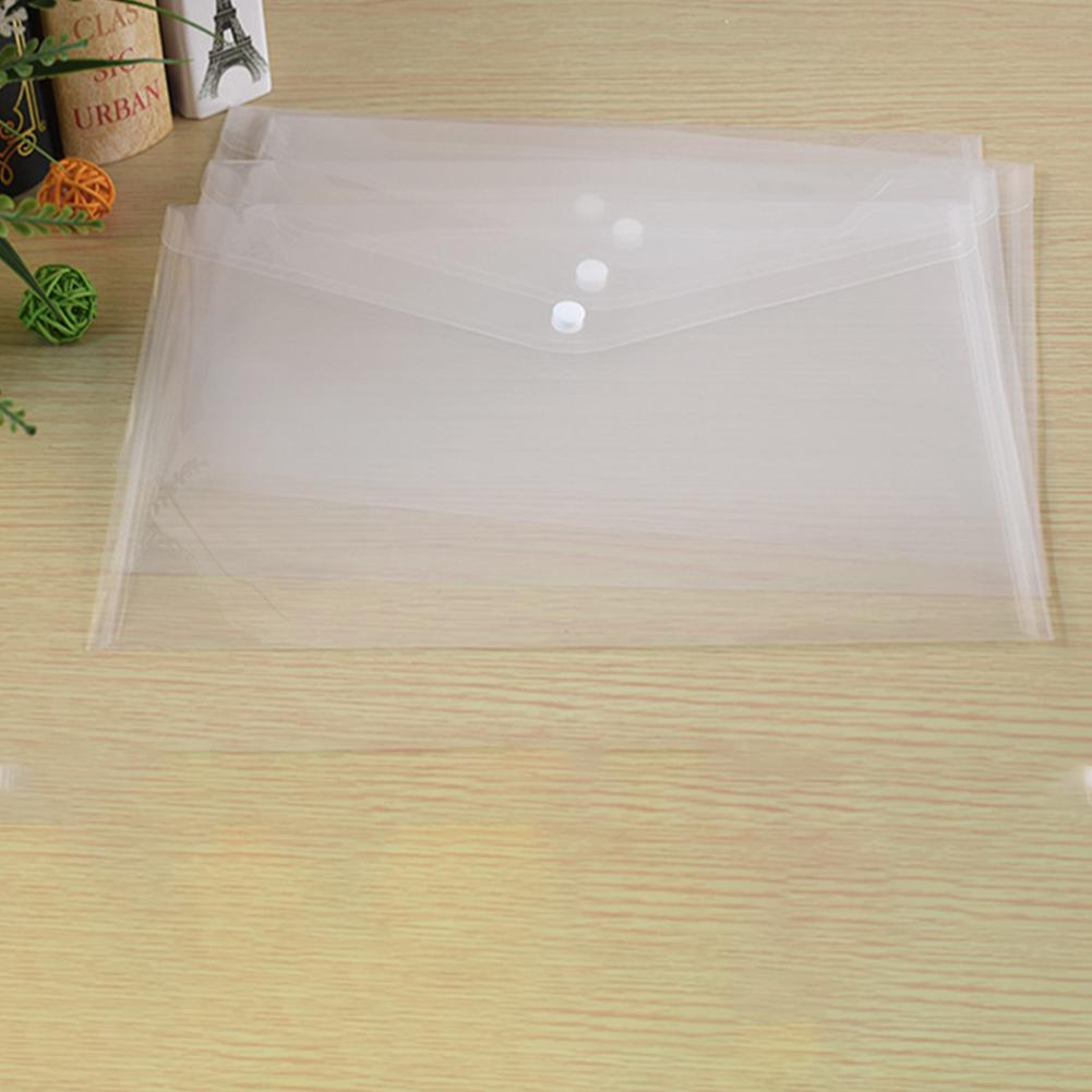A4 Document File Bag Envelope Holder Storage Case Snap Button Organizer Container for Papers Office Stationery r20